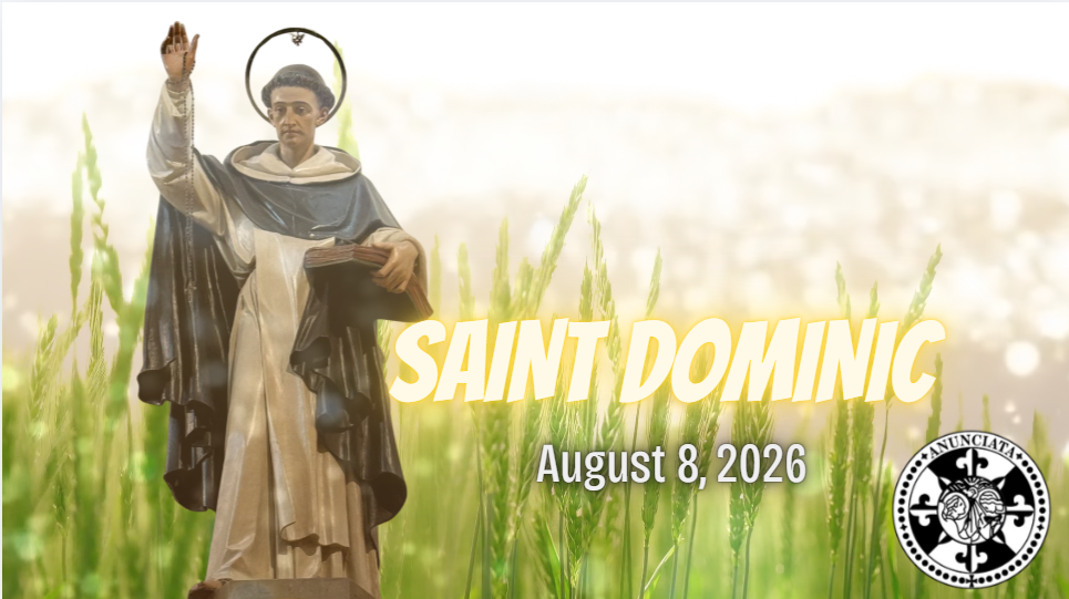 GREETING FOR THE FEAST OF SAINT DOMINIC DE GUZMÁN